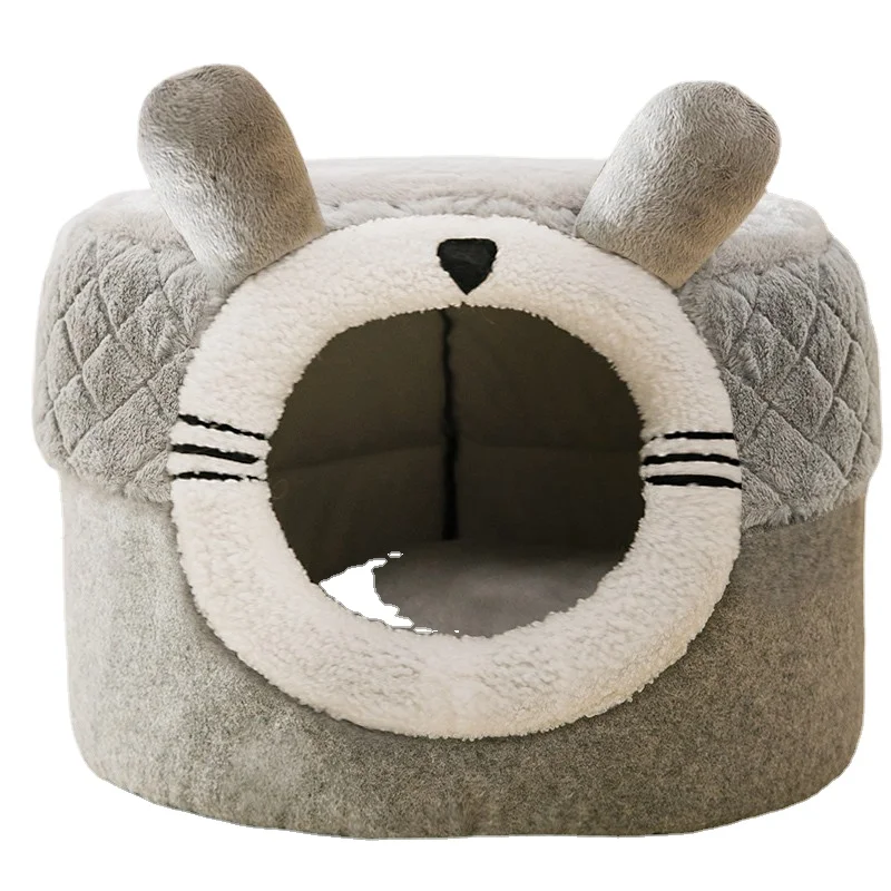 Nest Four Seasons Universal Cat House Nest Foldable Summer Cool Nest Dog Nest Semi-Closed Removable and Washable Pet Supplies