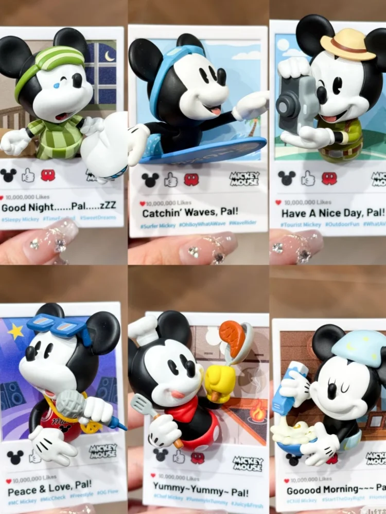 

Mickey Mouse 3d Fridge Magnet Blind Box - Trendy Collectible Toy Gift Fun Life Series Anime Figure Sticker For Refrigerator