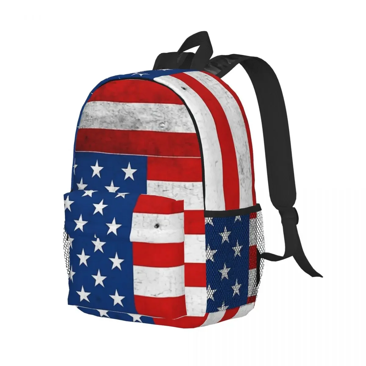 Mochilas bandeira americana para adolescente, mochilas escolares, mochila portátil, bolsa de ombro, grande capacidade, moda estudantes