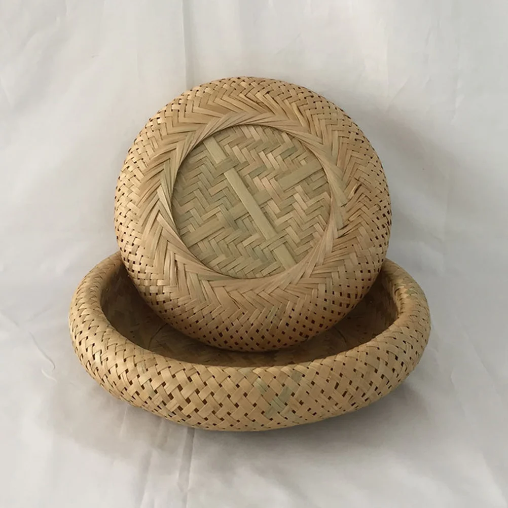 

Handmade Bamboo Woven Storage Basket 32x26x7.5cm Eco-Friendly Lightweight Kitchen Picnic Organizer Fruit Plate Bowl