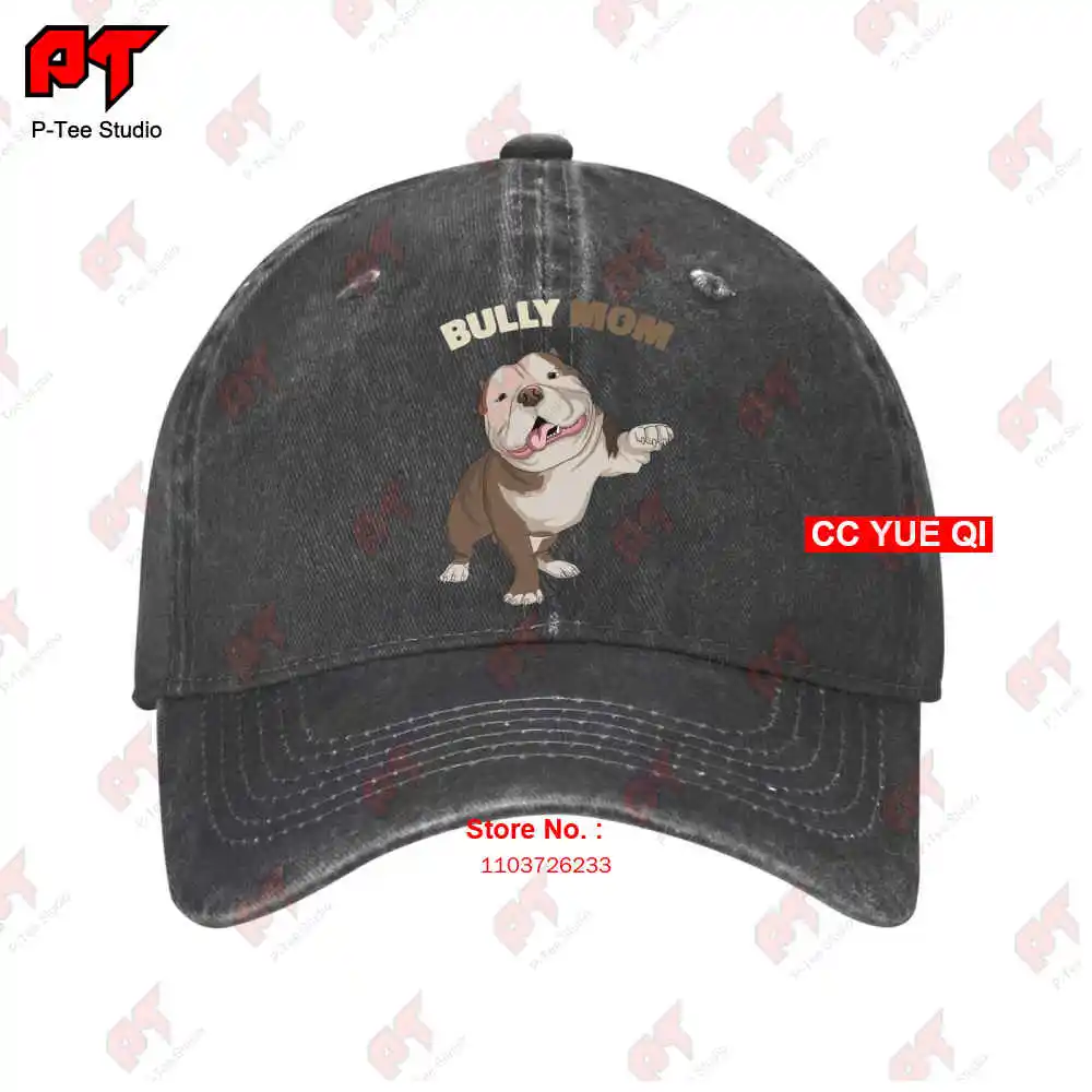 American Bully Mom Funny Dog Mama Mother‘S Day Baseball Caps Truck Cap VIL4