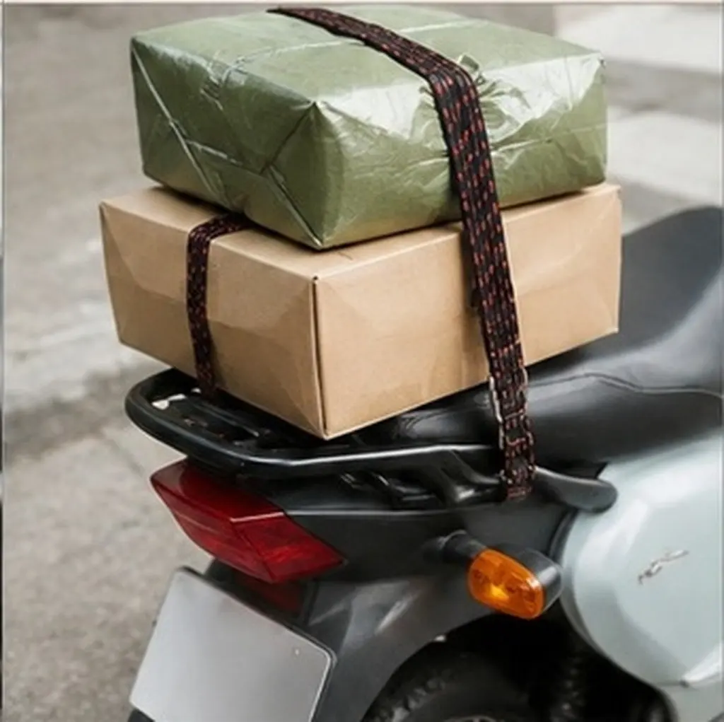 Elastic Cargo Strap for Bike Motorcycle Rear Seat Heavy Duty Luggage Fixing Band Secure Fastening Belt