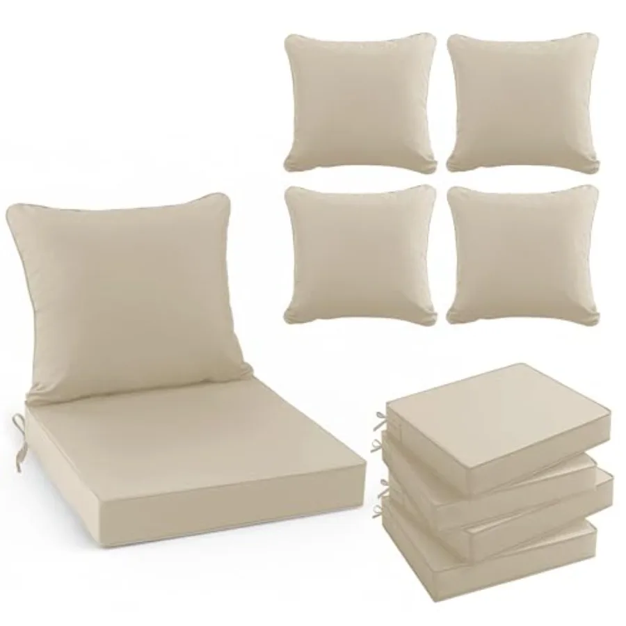 Waterproof Outdoor Chair Cushions Set of 4
