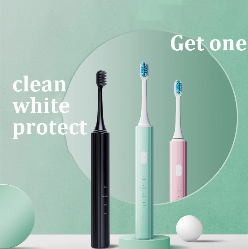 Hot-selling Sonic Electric Toothbrush Adult Roman Column Magnetic Levitation Smart Waterproof  USB Charging Lazy Brush Head