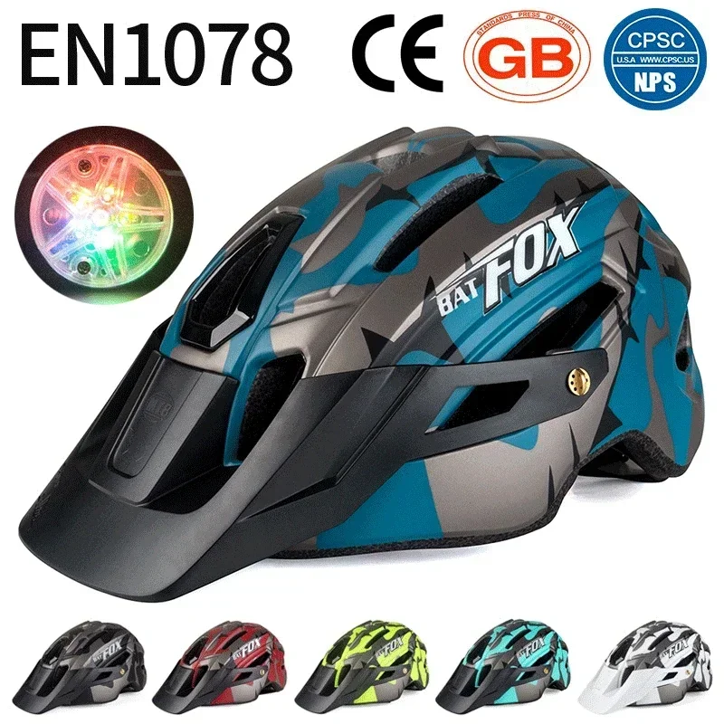Safety Helmet with Warning Light, Strong Impact Resistance Outdoor Bicycle Riding Protective Gear, Skateboard Helmet
