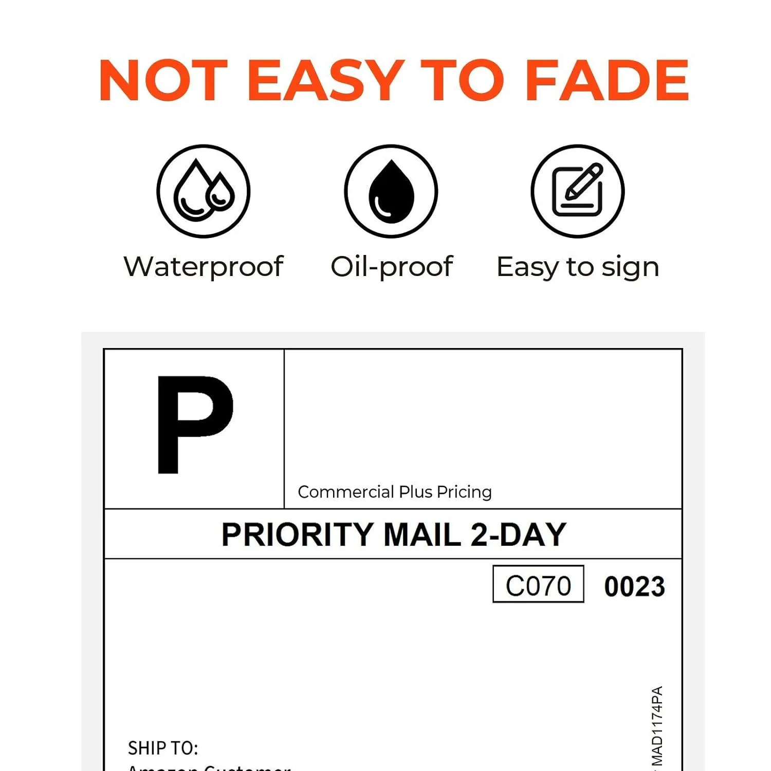 4x6 Inch Direct Thermal Labels Printer Paper 100x150mm Fan-Fold Labels Shipping Supplies waterproof for D100 D200 Printer