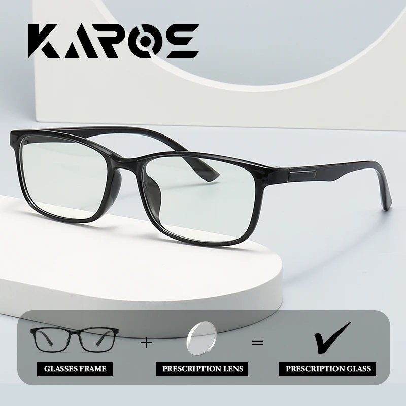 

KAROS Must-Have Large Square Frame Prescription Glasses Women Men Anti-Blue Light Photochromic Progressive Multifocal