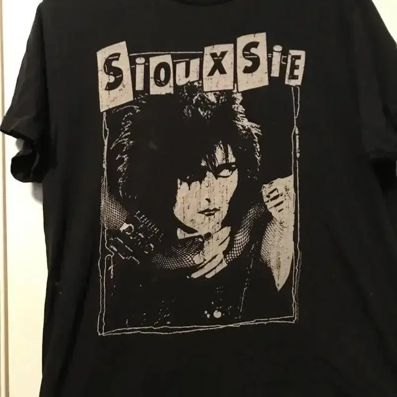 Siouxsie and The Banshees T Shirts Rock Vintage Y2K Summer Round Neck Punk Short Sleeved Casual Loose Print Streetwear Unisex