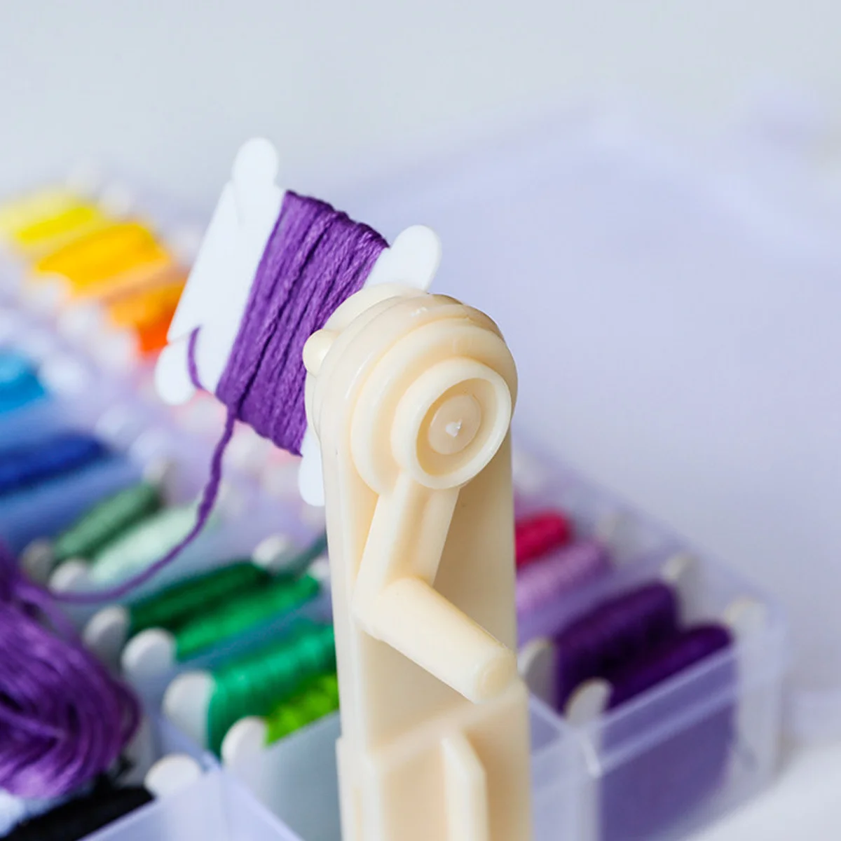 

62 шт., ручная намоточная машина премиум-класса, прочный пластиковый быстрый намоточный станок для пряжи для домашнего использования, портативный инструмент для намотки шерстяной доски