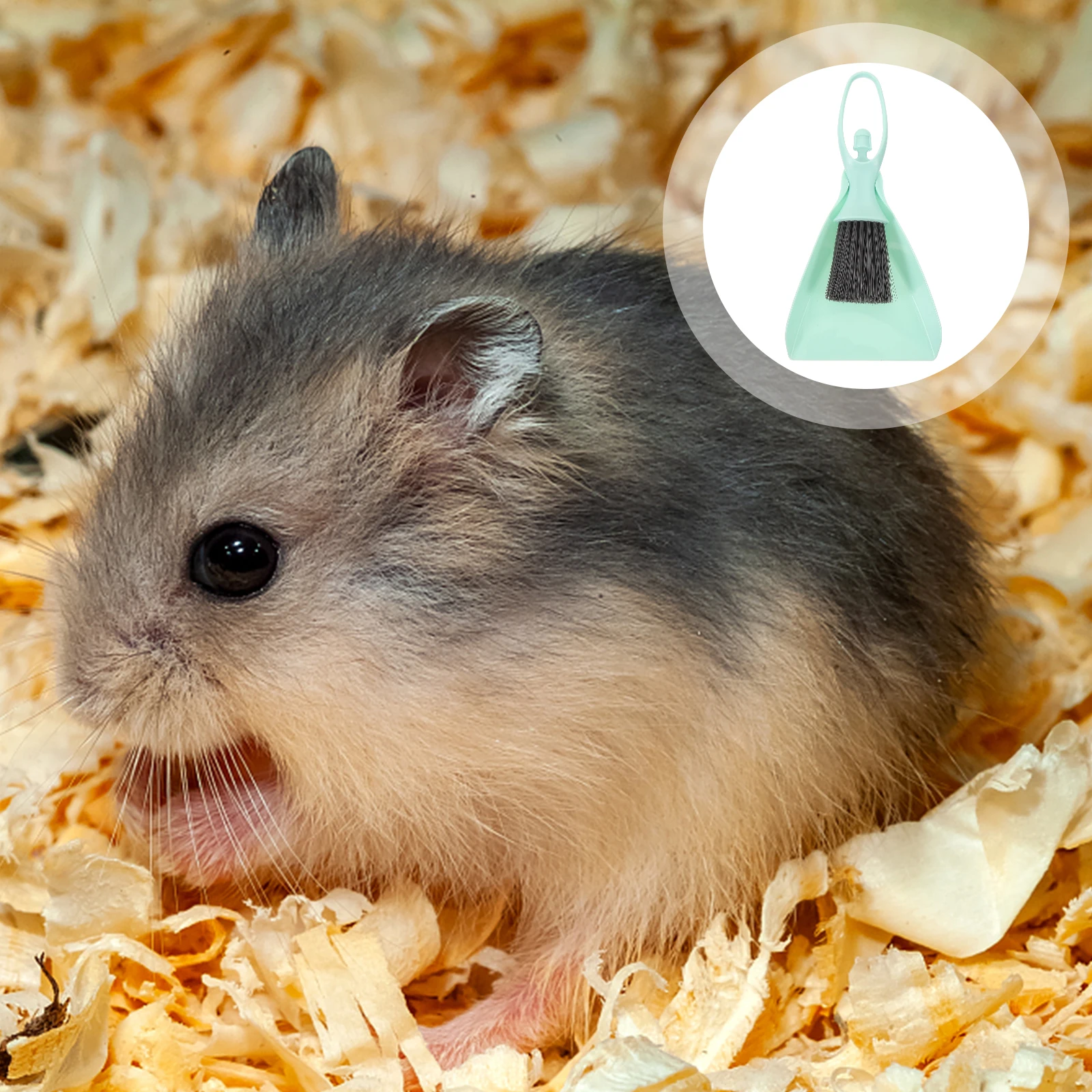 

1Set Versatile Mini Dustpan and Broom Set Efficient Cleaning Tool for Pet Cages Household Use Durable Plastic Material