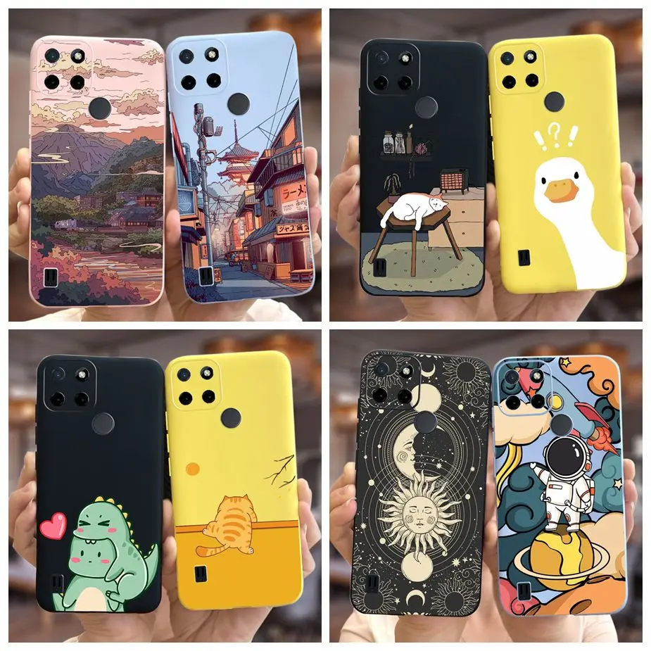 For Realme C21Y Case Realme C52Y Cute Candy Cartoon Cover Soft Silicone Phone Case For Realme C21 C 21 Y C25Y RealmeC21 Y Bumper