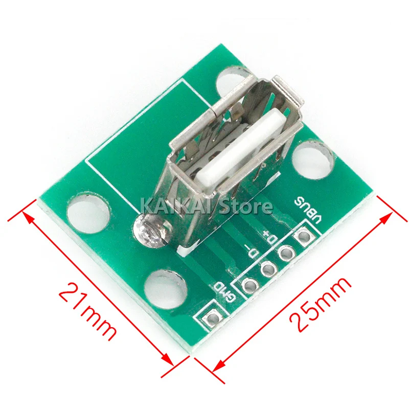 Vertical USB MiCroUSB Micro USB 2.0 Female Head A Connector 2.54mm PCB Converter Adapter Breakout Board 180 Degree Vertical