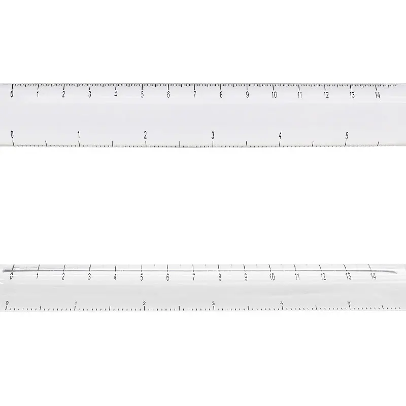 Portable Hand Held Ruler 2x Magnifier Bar 6\