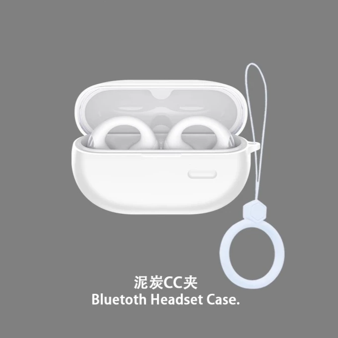 

Силиконовые чехлы для SoundPEATS PearlClip Pro/CC Pro с крючком, защитный противоударный чехол для беспроводных наушников, кольцо для переноски