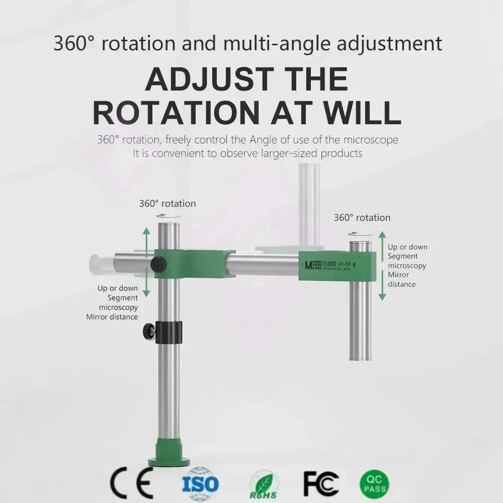 

MaAnt JX-03 2025 New Robotic Arm 360° Rotary Metal Swinging Arm Precision Thicken Metal Material High Stability and Efficiency