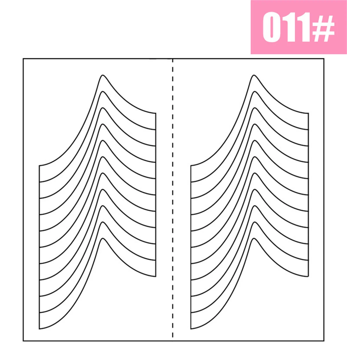 1 SZT. Białe Naklejki do Manicure Francuskiego Szablony Prowadzące do Stylizacji Paznokci Francuski Nail Art Naklejki Formy do Paznokci DIY Dekoracje Narzędzia do Linii i Końcówek