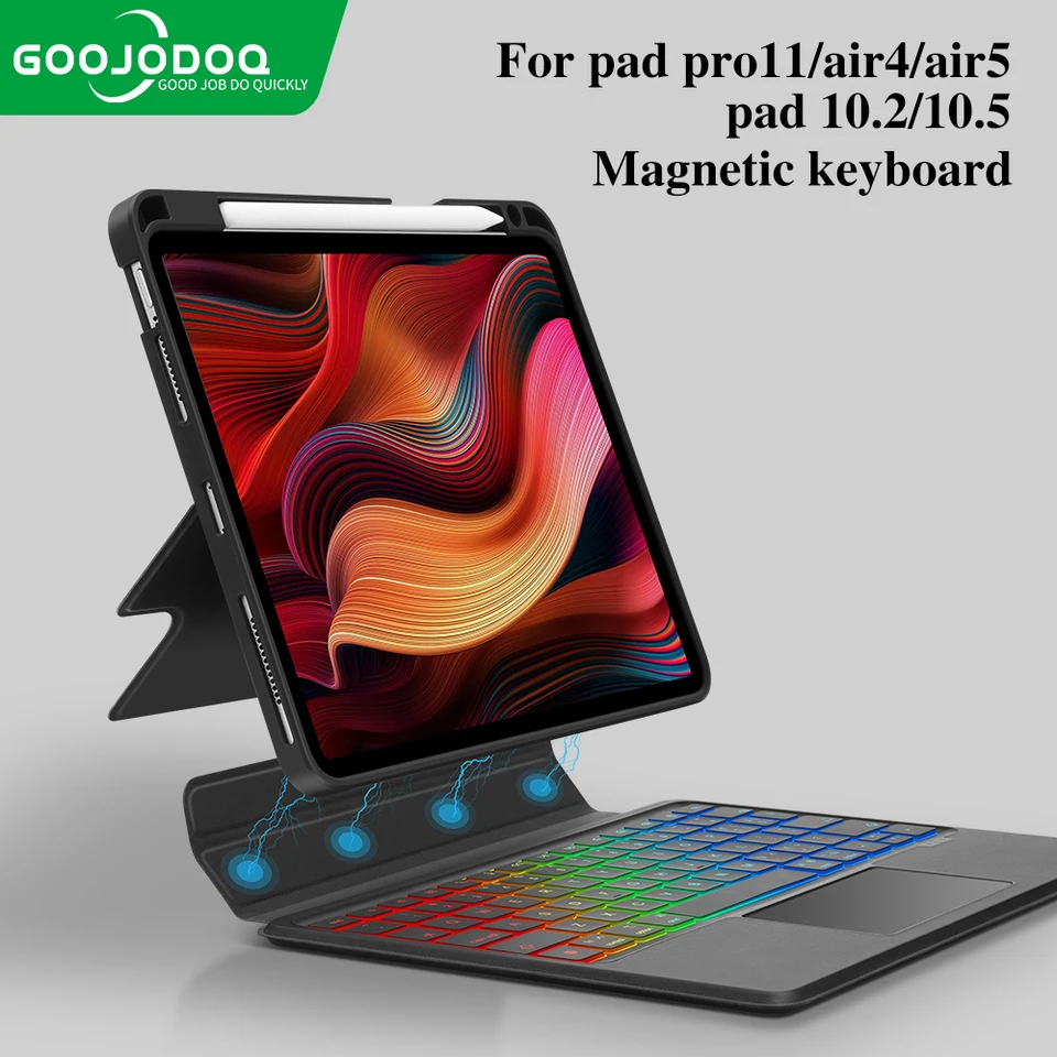 Goojjoq-iPad Pro 11、ipad air 5、4、9世代、10.2/10.5、取り外し可能