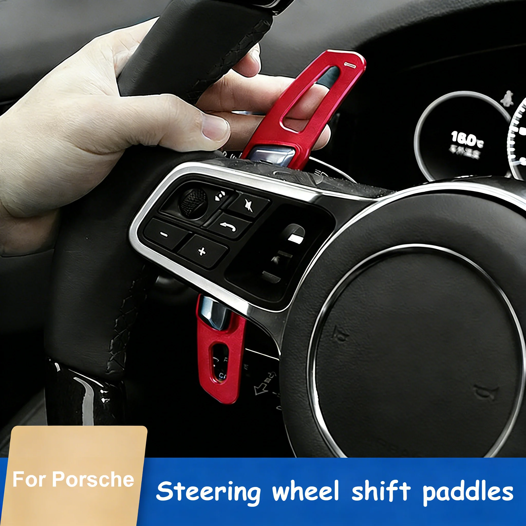 

For Porsche Panamera Macan Cayenne 911 Carrera 991 Steering Wheel Shift Paddle Shifter Extension Paddles 2pcs