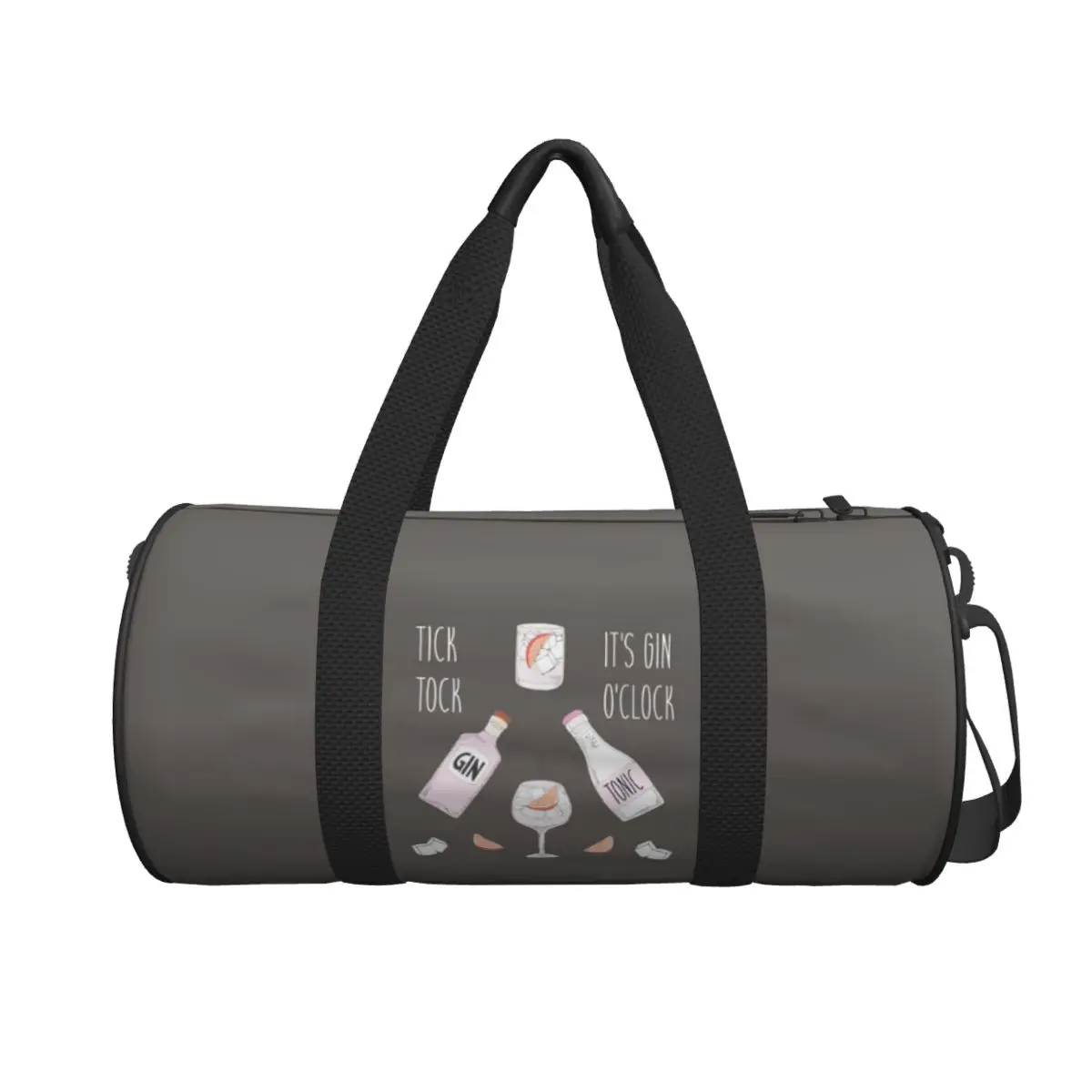 

Gin O'clock Gin Lover Gi Large Duffle Gym Bag Multi-Functional Duffle Travel Bags Handbags Fitness bag