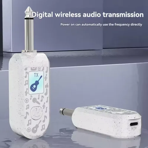 Imagen 2 del producto BOMGE 6,35 adaptador guitarra micrófono inalámbrico transmisor sistema receptor para guitarra Audio mezclador sistema de amplificación