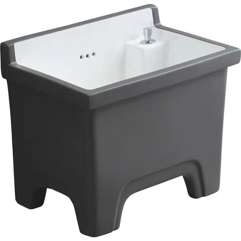 Off-white wash mop pool, basin, four-foot home, balcony, high-foot sink mop pool, floor bucket.