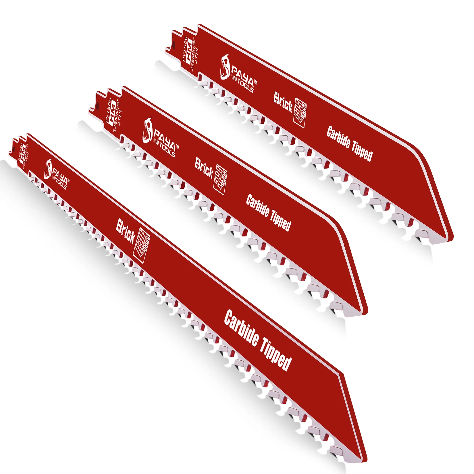 

Полотна для сабельных пил PAYA: твердосплавные лезвия для резки газобетона, пустотелого кирпича и кладки (2 шт. 9 дюймов + 1 шт. 16 дюймов)