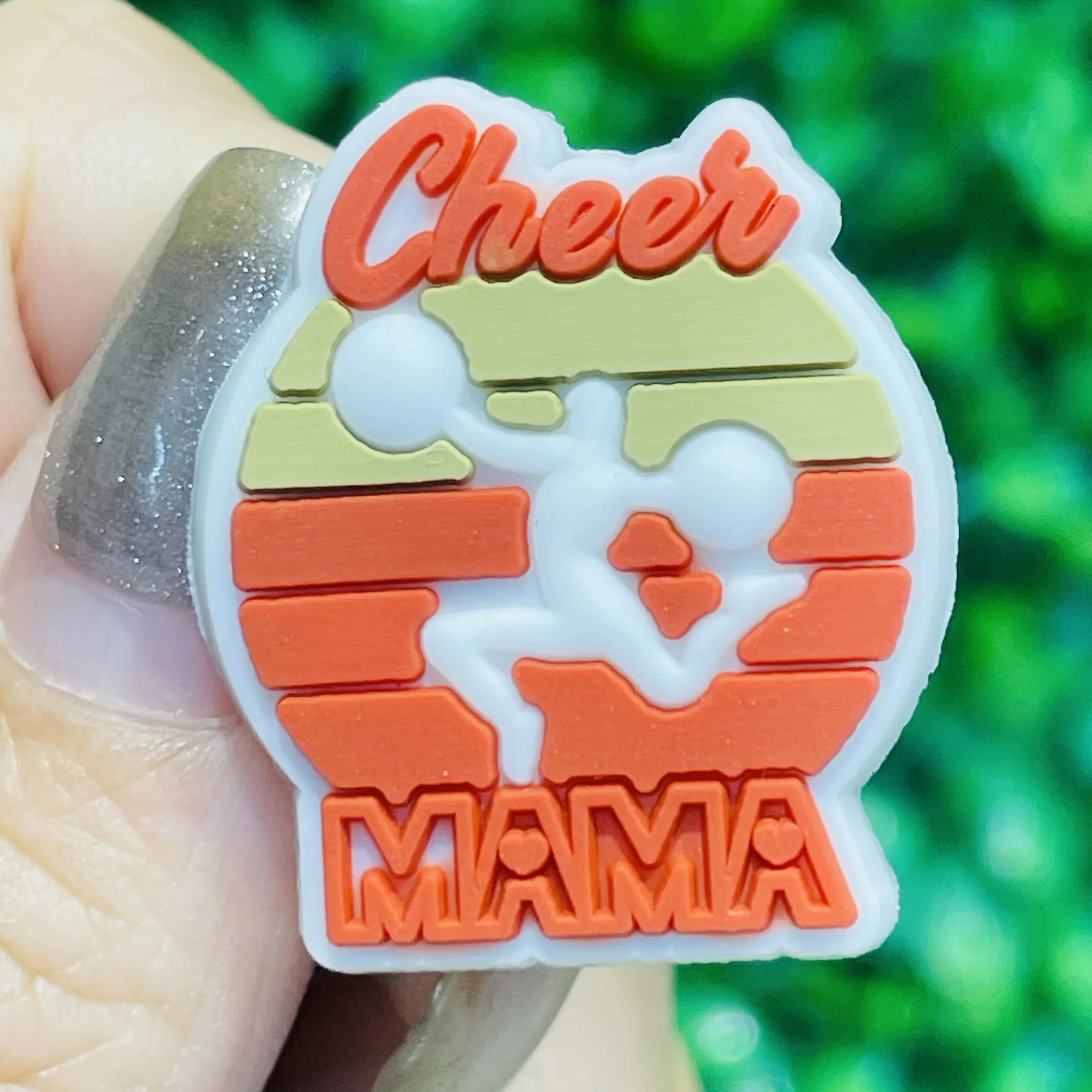 1-19 Stuks Cheer Mama Ik Ben Een Basis Pvc Slippers Schoenen Knoop Bedels Meisjes Sport Cheerleader Decoraties Diy Polsbandjes Feest Aanwezig