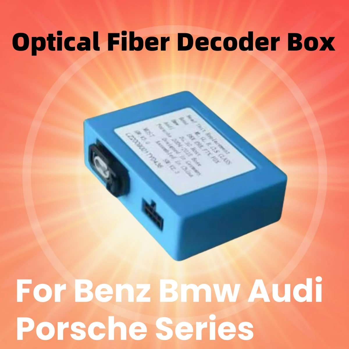 Car Radio Optical Fiber Decoder Box for Mercedes Benz CLS E CLASS W211 W219 R CLASS S E SL ML BMW Porsche Audi