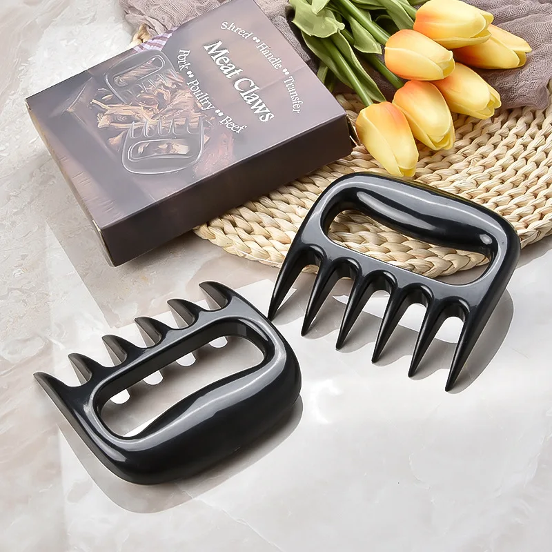 2 Pcs Set Bear Claws Barbecue Fork Pull Shred Pork Meat Shredde Strong Manual Clamp Roasting Fork Kitchen Tool BBQ Cooking Tools