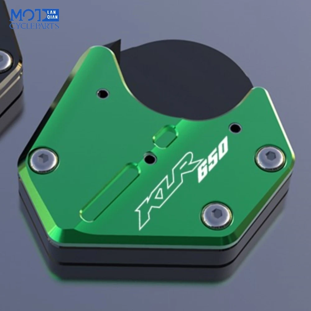 

2024 New Motrocycle Accessories Kickstand Side Stand Enlarge For Kawasaki KLR650 2008 2009 2010 2011 2012 2013 2014 2015-2024