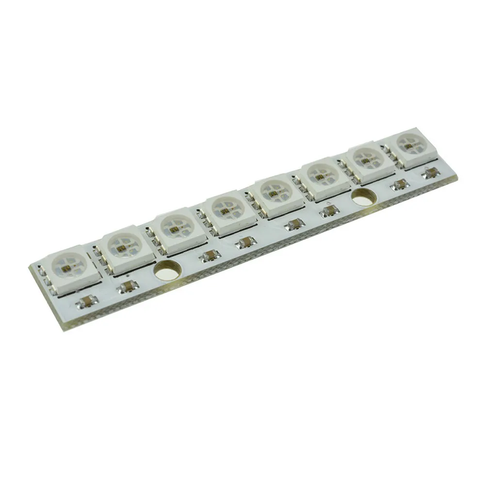 WS2812 5050 RGB LED Lamp Panel Module DC5V 8Bit Built-in Full-Color Driver Color Light Module for Living Room Bedroom Decoration