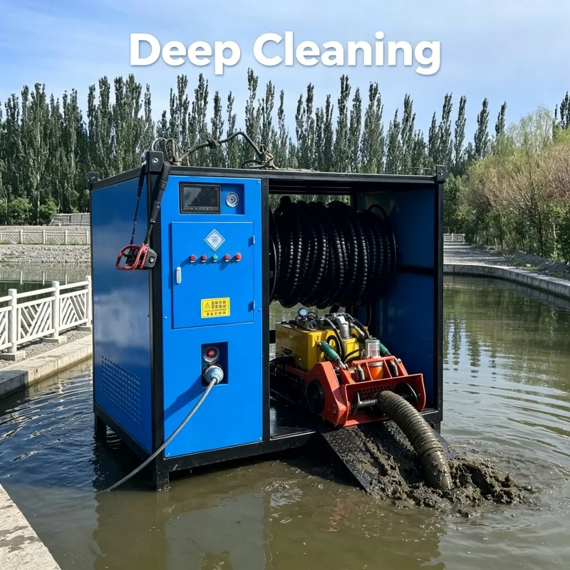 Industrial Remote Control Pipeline Dredging Robot For Municipal Sewer Cleaning High Torque Waterproof Underground Desilt Crawler