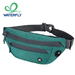WATERFLY Bum Bag Sport Small Sporty Unisex Waist Bag Stylish Lightweight Hipbag for Outdoor Travel Hiking Travel Men Women