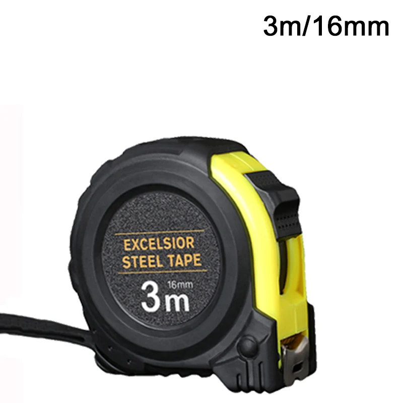 3M 5M Measuring Tape Self Locking Fluorescent Steel Tape Measure High Precision Wear-resistant Ruler Measuring Tools