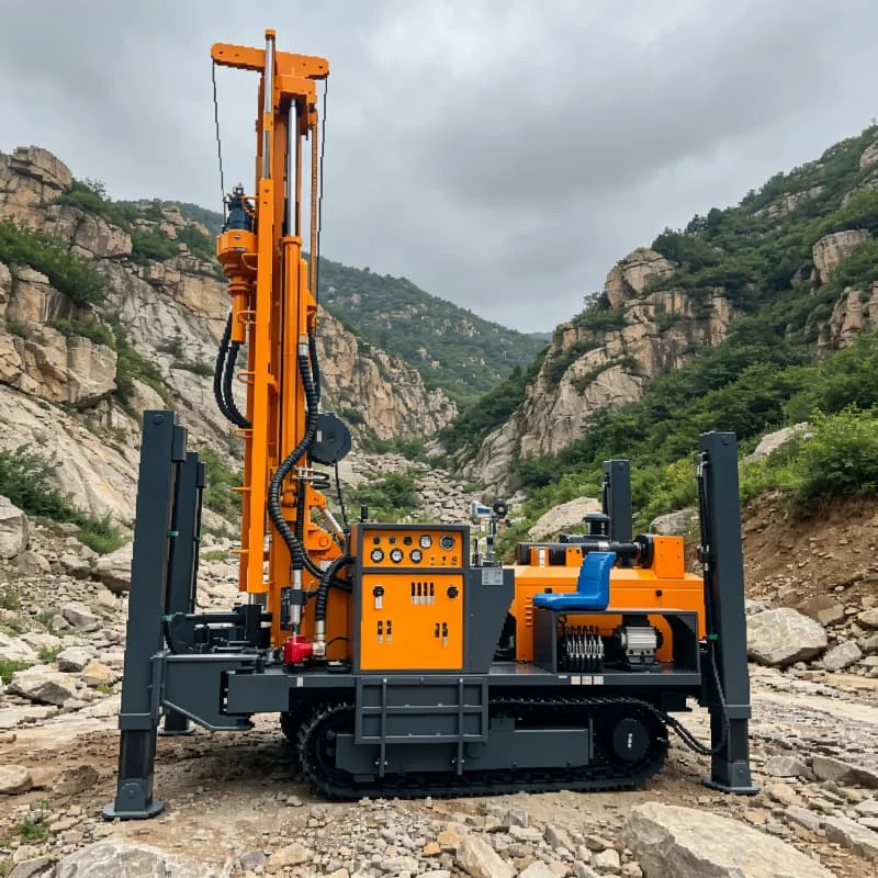 Crawler Water Well Drill China's Multi Functional Efficient Rotary Drilling Rig with Gear Motor Core Components Customized