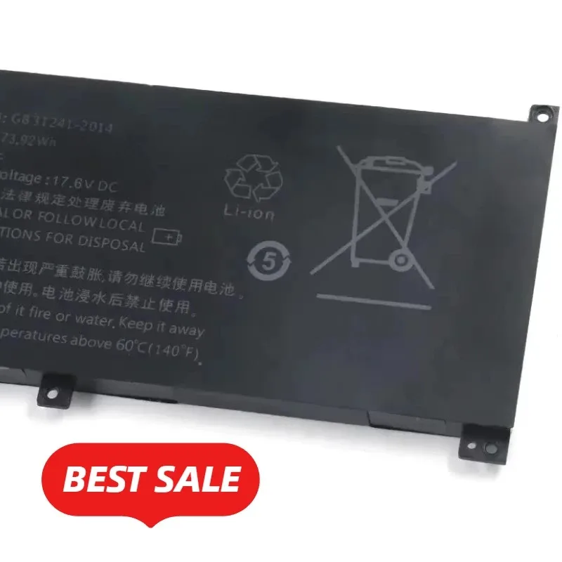 15.4V 4800mAh New GLT163 73.92Wh High Quality Laptop Battery for HIPAA SH56 K8 P03 20201127 Notebook Rechargeable Batteries