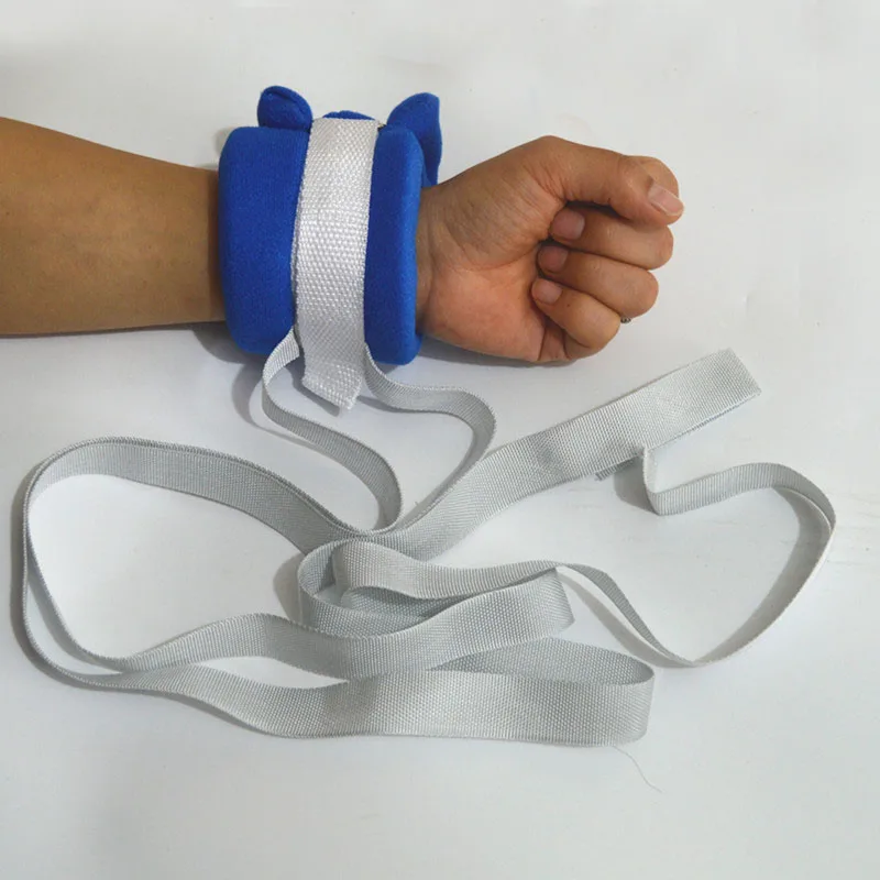 1PC Medical Limbs Restraint Strap Patients Hands And Feet Limb Fixed Strap Belt For Elderly Mental Patient Use Blue New
