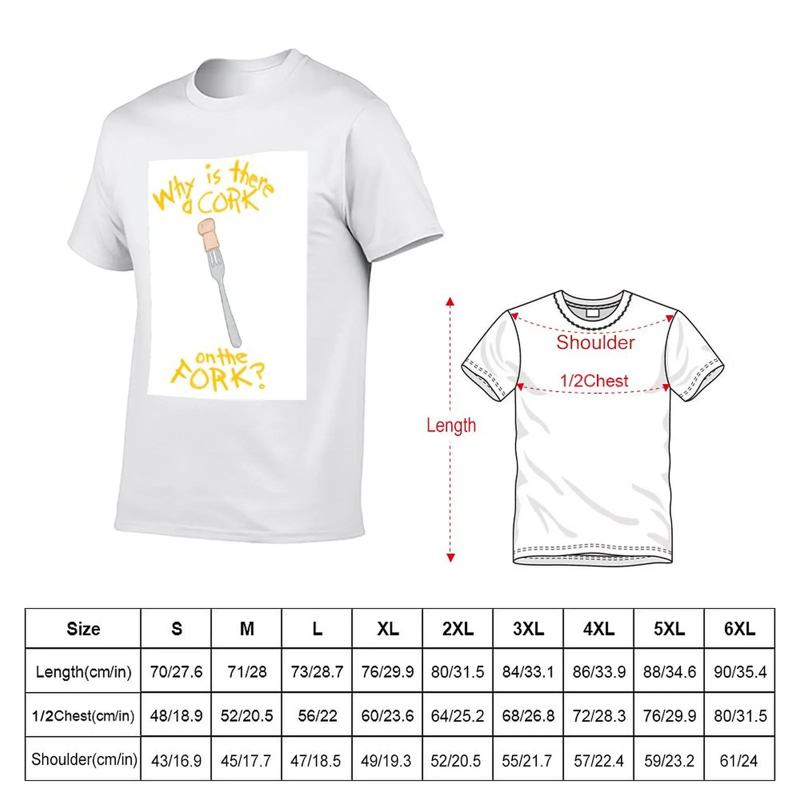 Why is there a Cork on the Fork? T-Shirt Thanksgiving Casual Tee