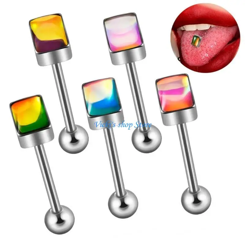 

Модная элегантная прямоугольная штанга с язычком из прочного украшения из нержавеющей стали для неповторимого стиля