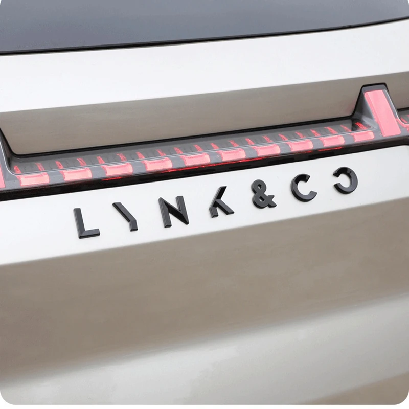 Car ABS Rear Trunk Words Letters Logo Decals Stickers For Lynk&Co 01 02 03 05 06 AWD Replace Badge Emblems Parts Accessories