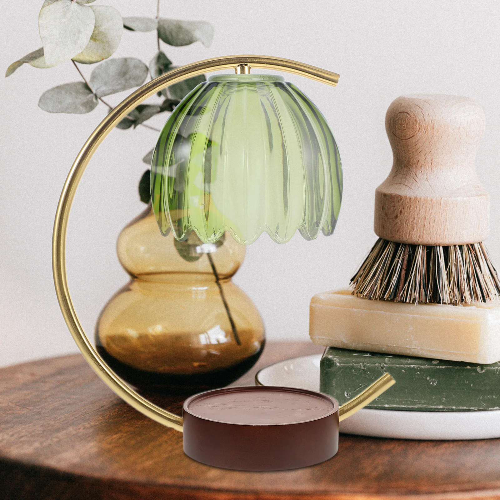 

Стеклянный абажур в виде тыквы, зеленый подвесной светильник ручной работы, абажур для спальни, кухни, прихожей, ванной комнаты, декоративный стеклянный абажур