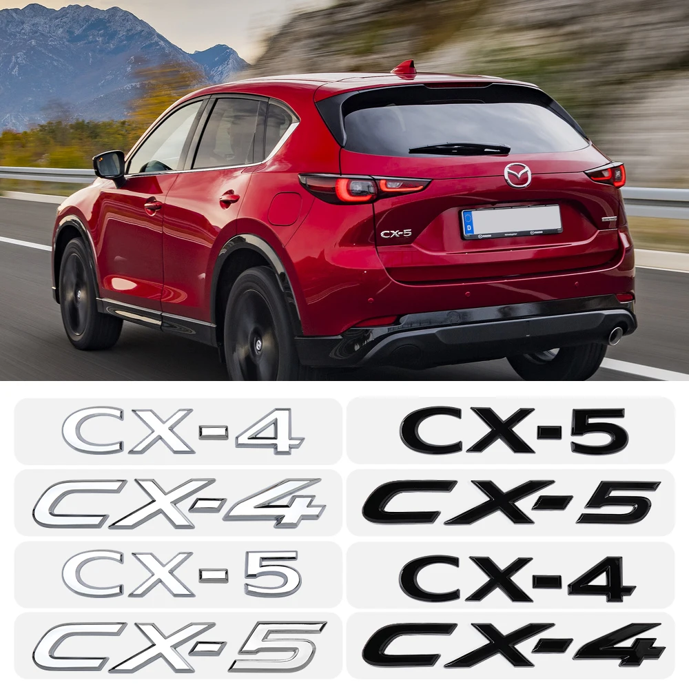 

3D ABS CX4 CX5 Car Letter Logo Trunk Decal Badge Sticker for Mazda Axela Atenza CX-3 CX-5 CX-8 MS demio MPS 3 6 2 CX9 RX7 RX8