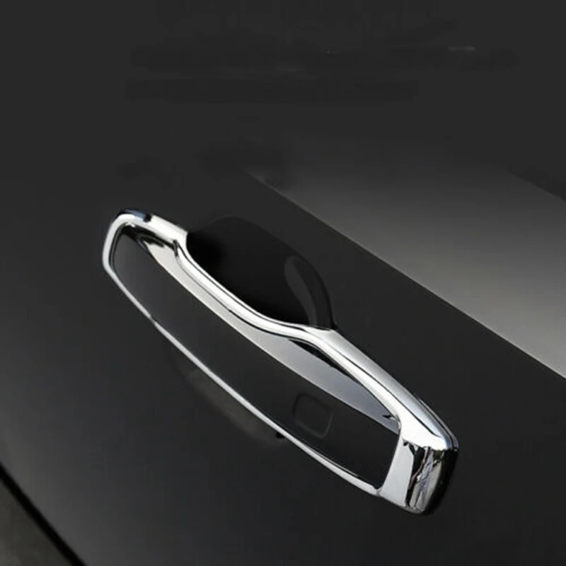 4Pcs Car Door Handle Trim Decoration Is Suitable for Volvo XC60 XC90 S90 V90 2018 2019 2020 Chrome Accessories