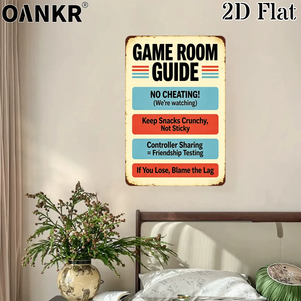 Retro Gaming Guide - Retro Game Room Guide Rules Poster