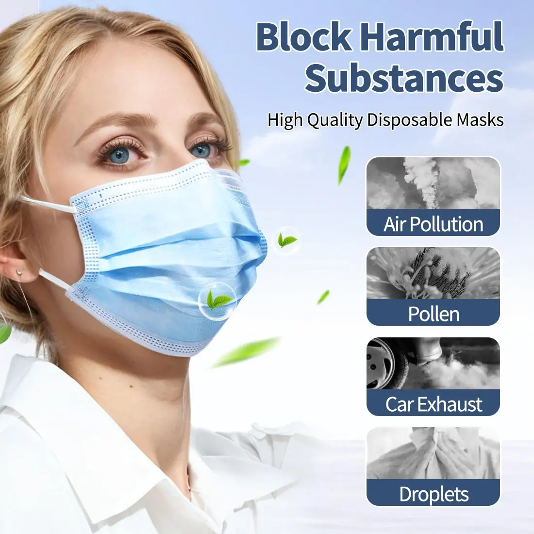 100/200/400 pz Maschere protettive usa e getta 3 strati Earloop Maschera Maschere alla moda traspiranti per l'home school office all'ingrosso
