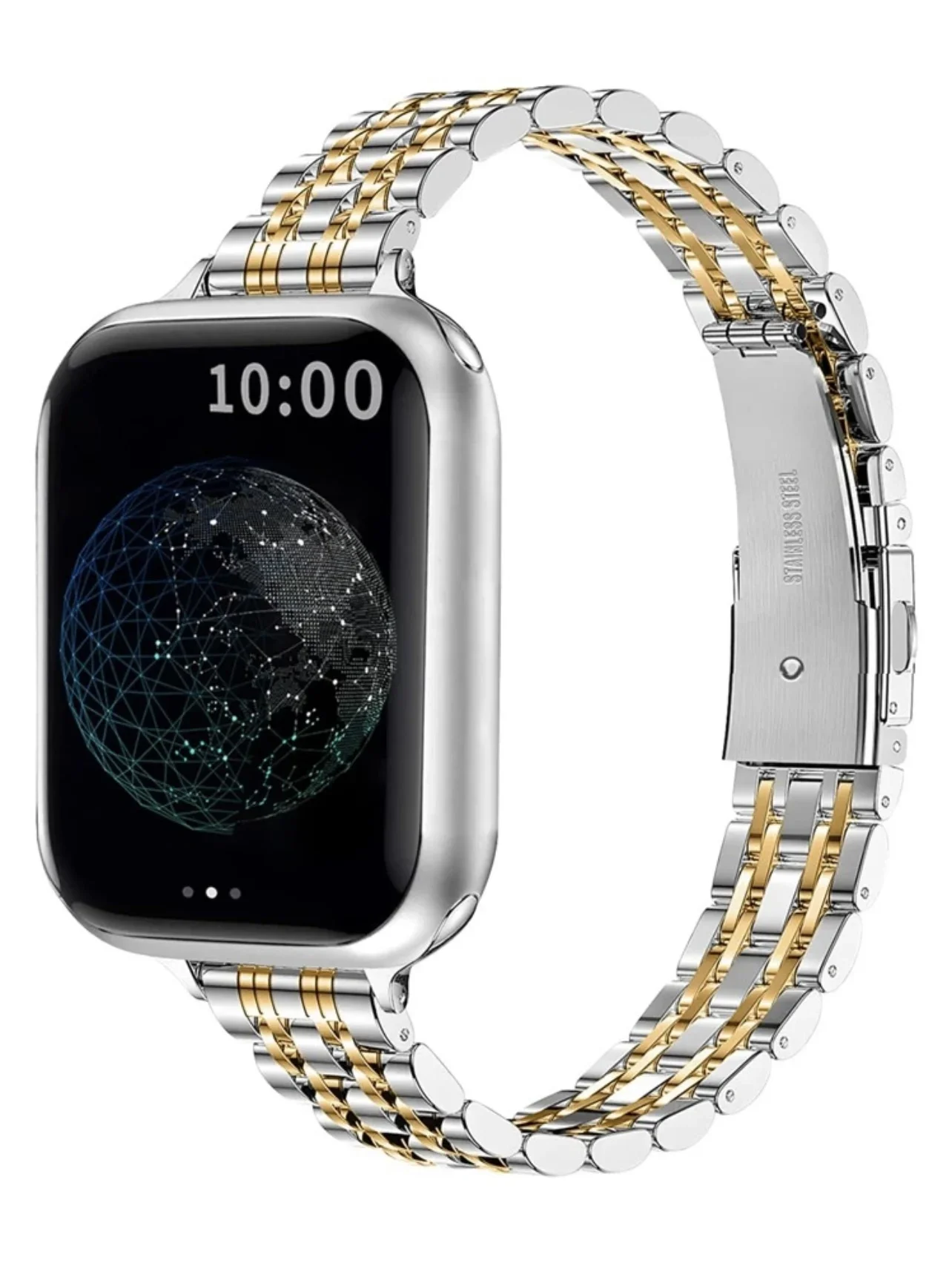 

Nice Stainless steel loop bracelet For Apple Watch band Series 11/8/7/6/10/9 40mm 41mm 38mm 42mm 44mm 45mm 46mm Strap