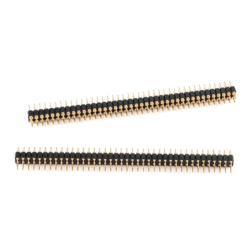 5 szt./1 szt. 2.0mm/2.54mm 1*40p 2x40P Okrągłe Otwory Igłowe Żeńskie Złącze Szeregowe Jedno- i Dwurzędowe Pozłacane Cynowane — zdjęcie 6