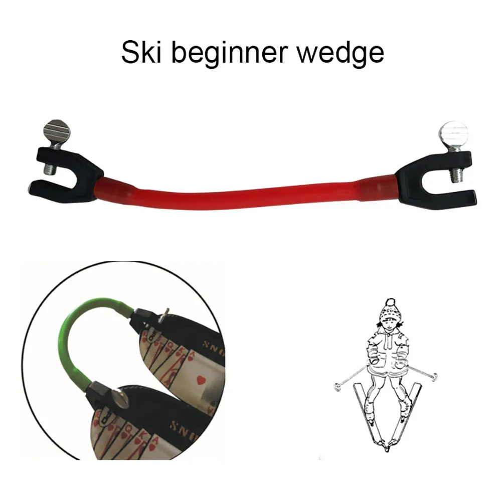 Training Outdoor Protection Easy Wedge Removable Sports Kids Beginner Ski Tip Connector Control Speed Latex Elastic Clip Winter