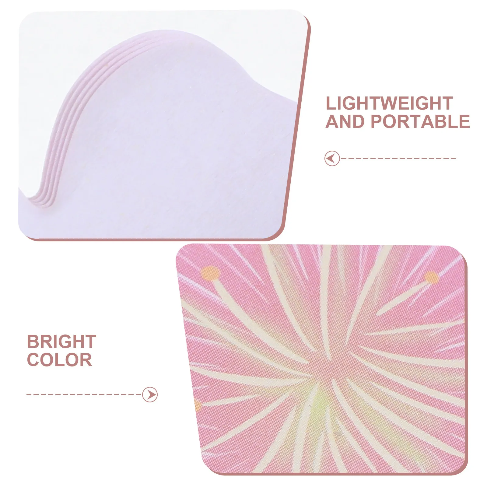 10Pcs Floral Self Stick Notes Cherry Blossom Sticky Memo Pads Pink Paper Notepads for Student Office Study Journals 3.15 Inch