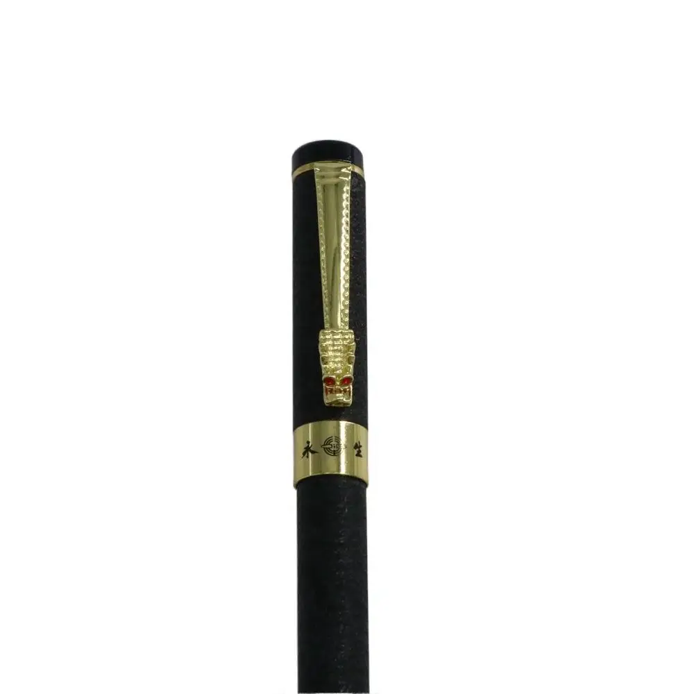 High Quality Office Golden Dragon Stationery Luxury Frosted Black Business Ink Pen Ink Pen Fountain Pen Writing Pen